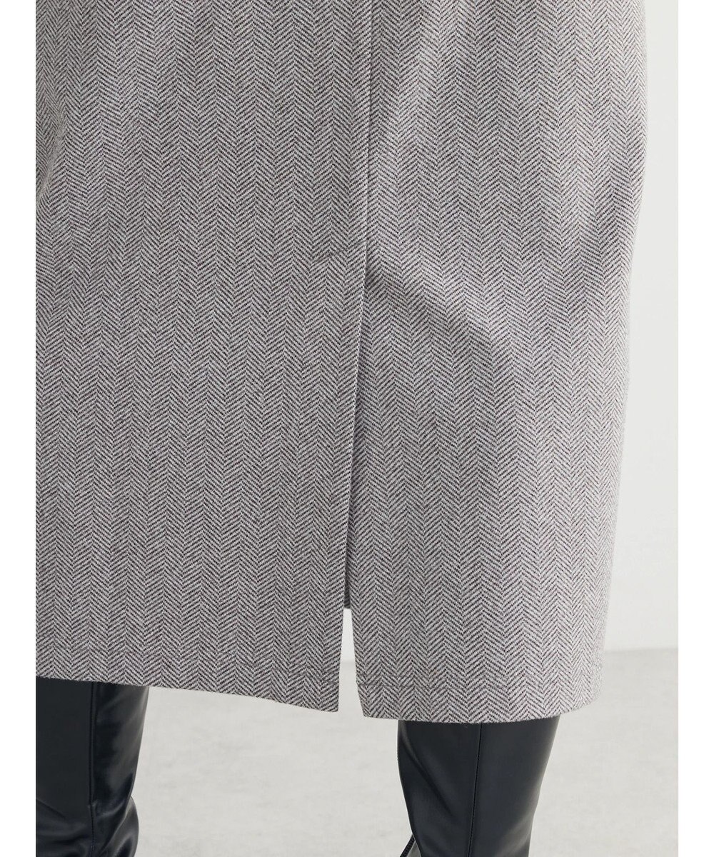 Green Parks 柄圧縮ポンチＩラインスカート 