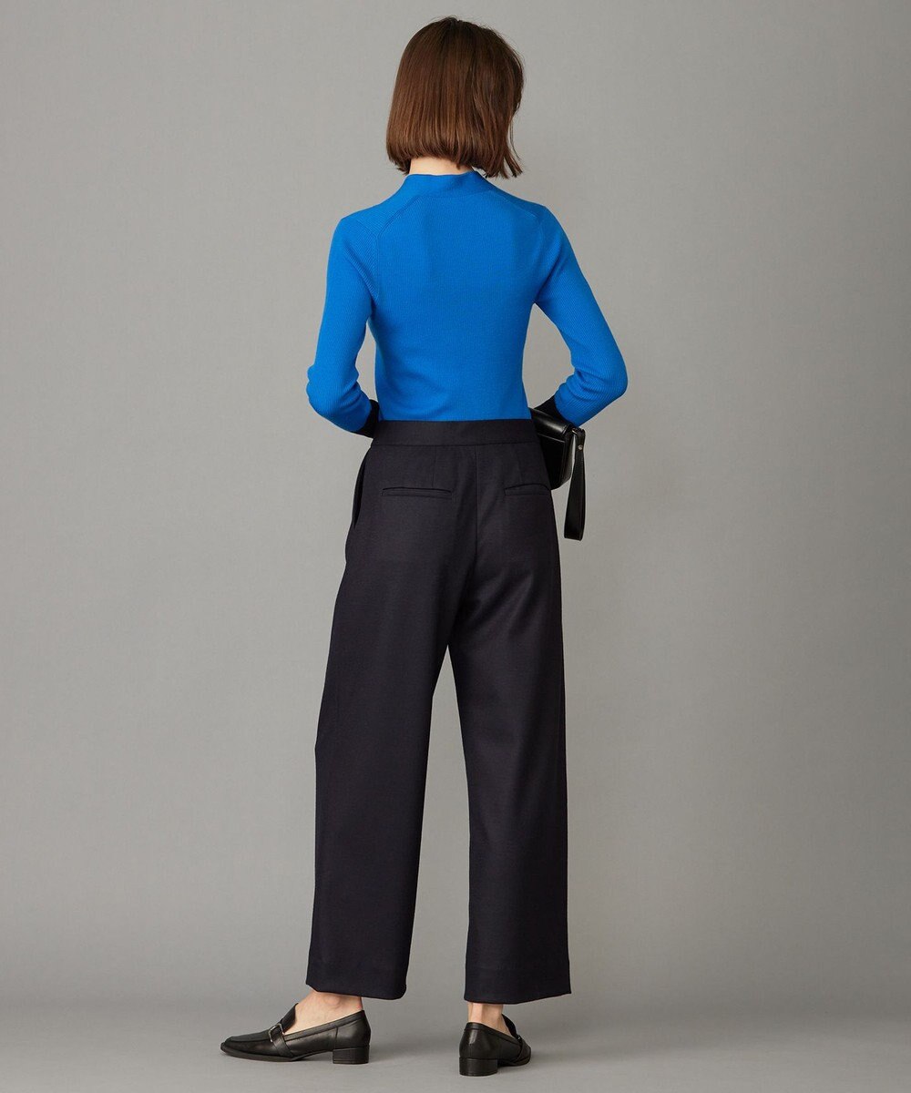 ICB 【洗える】 ウォッシャブルウールジャージー ワイドパンツ 