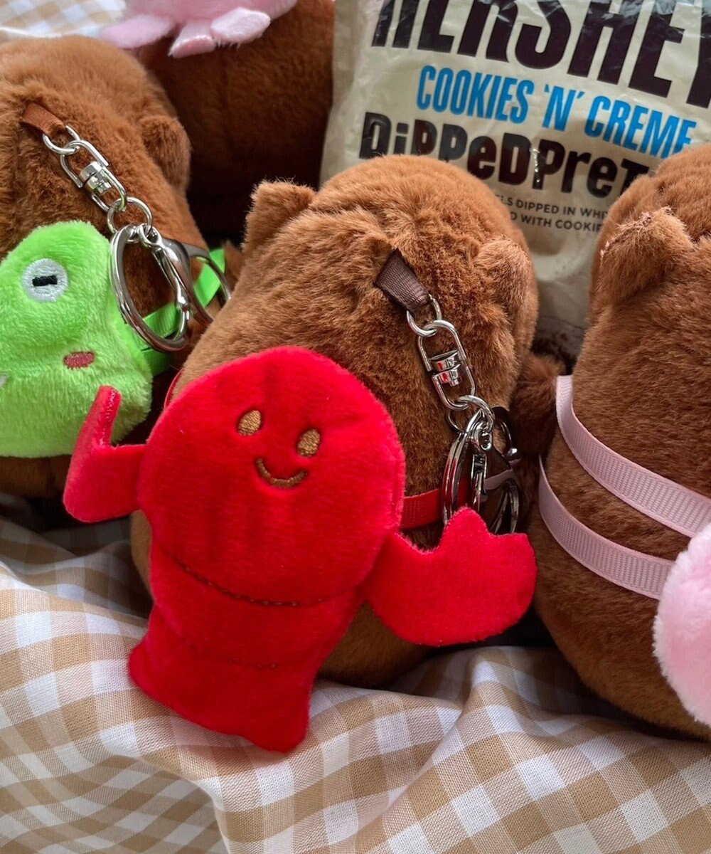 WEGO リュックカピバラぬいぐるみキーホルダー 