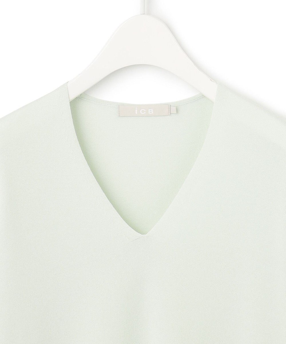ICB 【WEB限定カラーあり】 シンセティックハイゲージ Vネックプルオーバー 