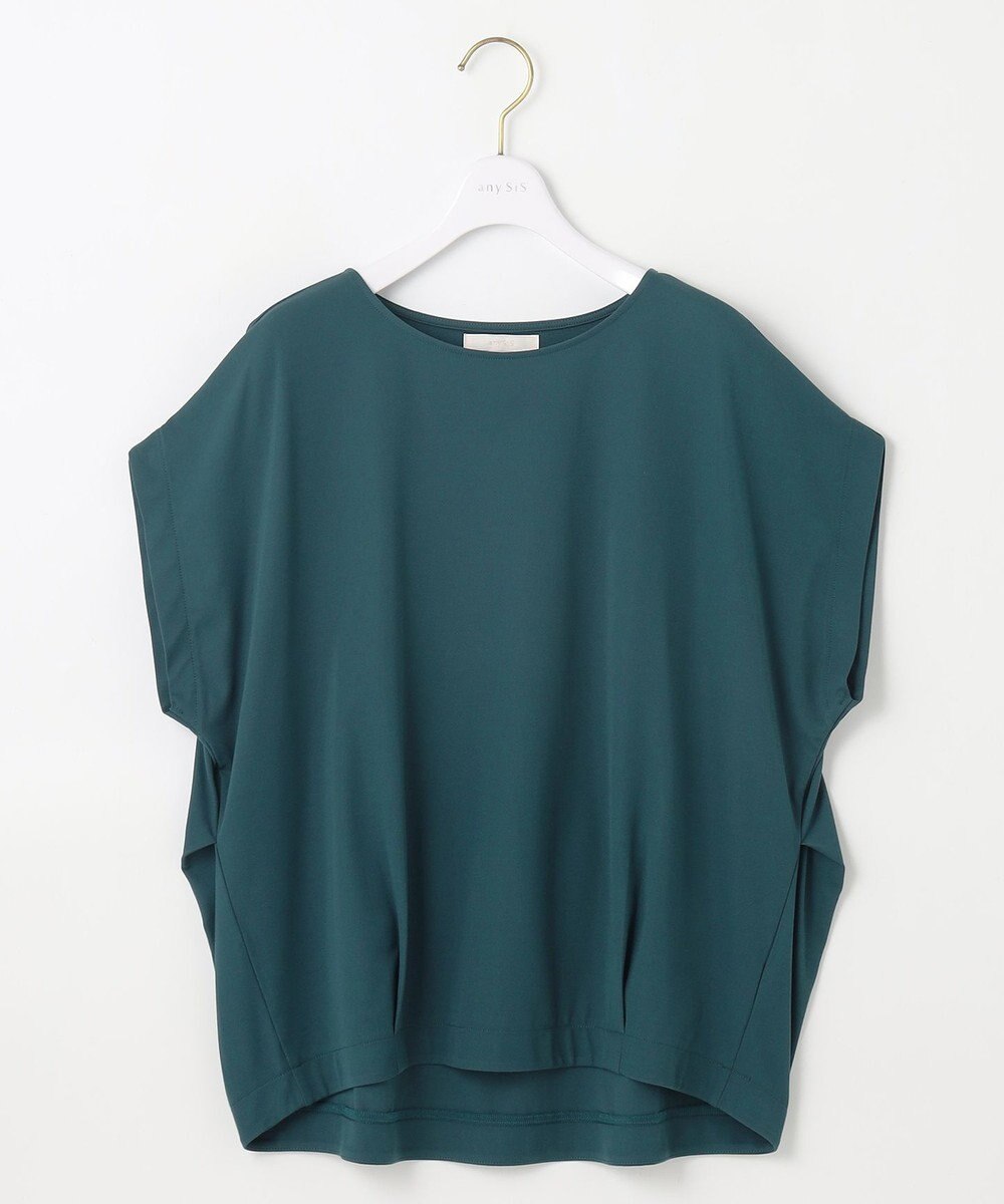 ANY SIS 【接触冷感・UVカット・洗える】ハイストレッチスムースフレンチスリーブ カットソー 