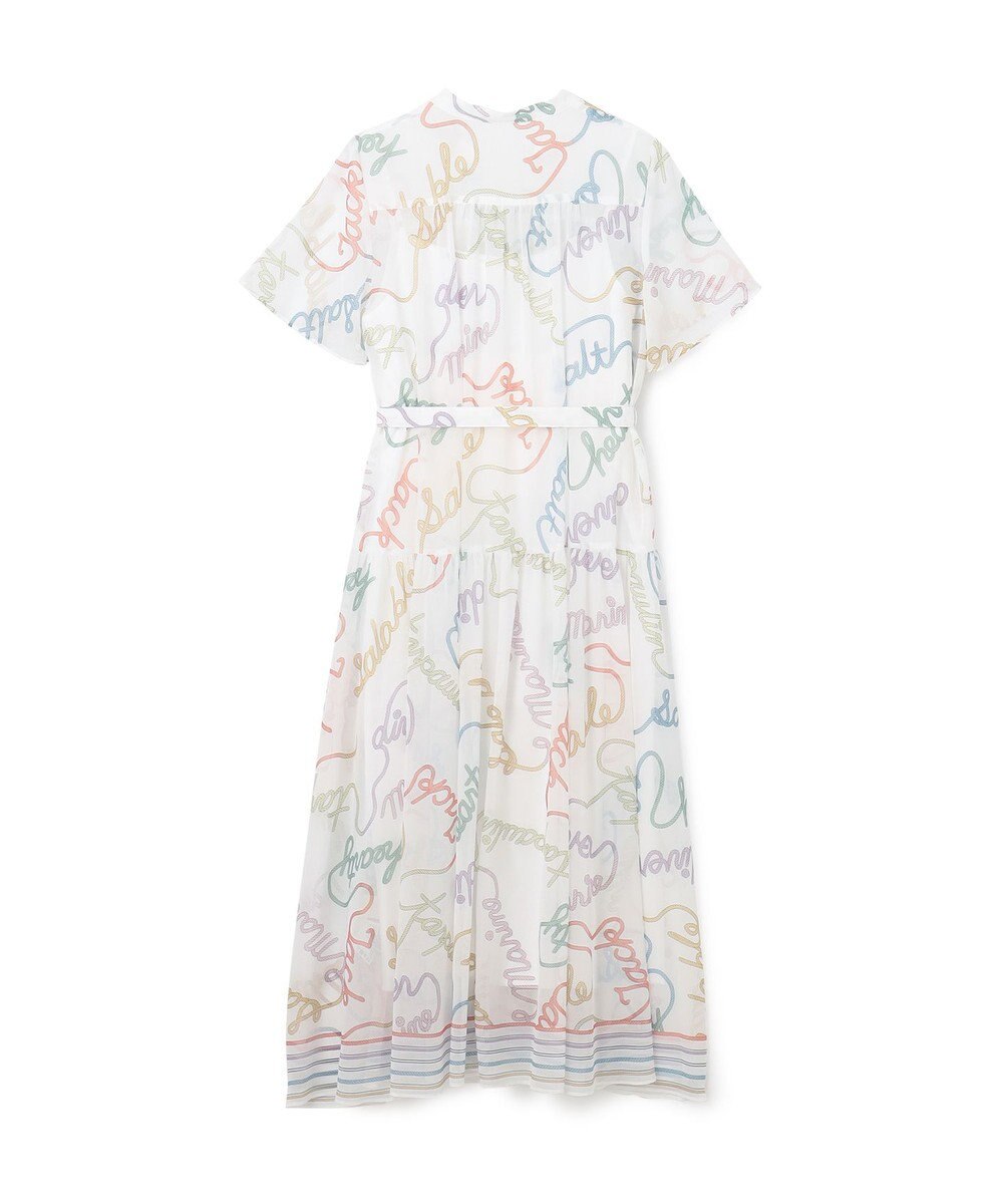 GRACE CONTINENTAL ロープロゴプリントワンピース 