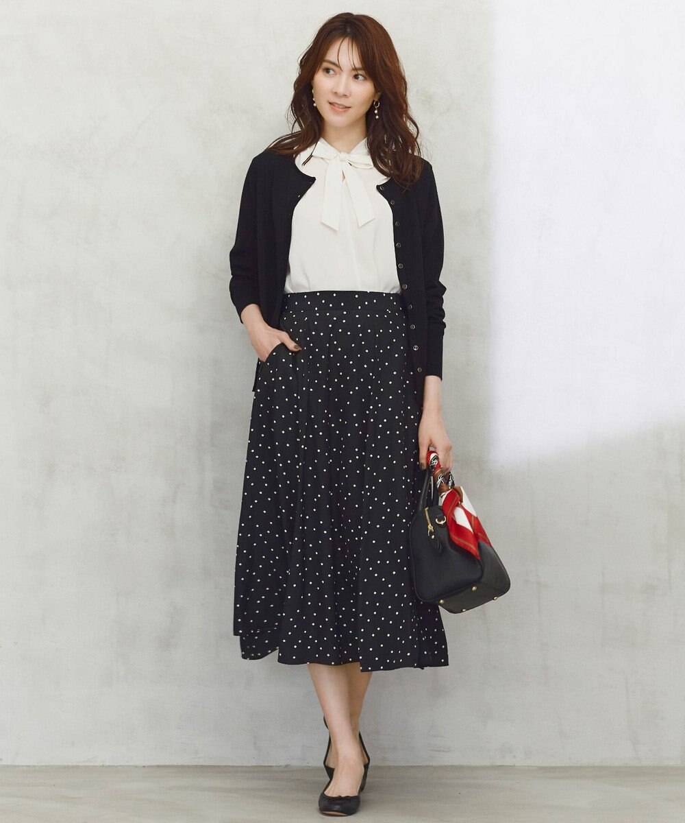 23区 【前後着用可能】ヴィスコースストレッチ カーディガン 