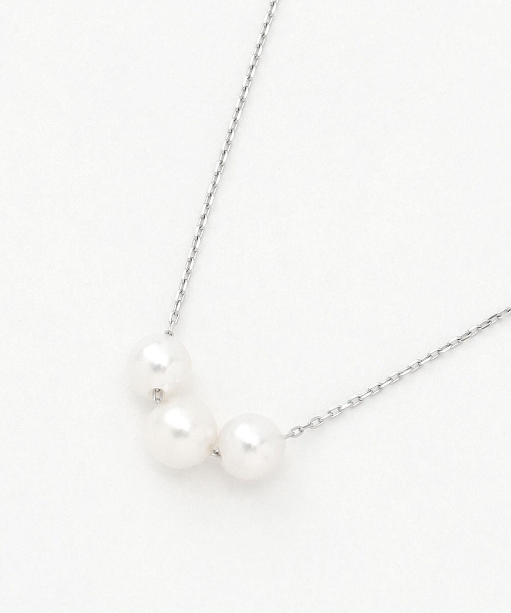 TOCCA 【WEB限定】PRECIOUS FRILL PEARL NECKLACE プラチナ アコヤパール ネックレス 