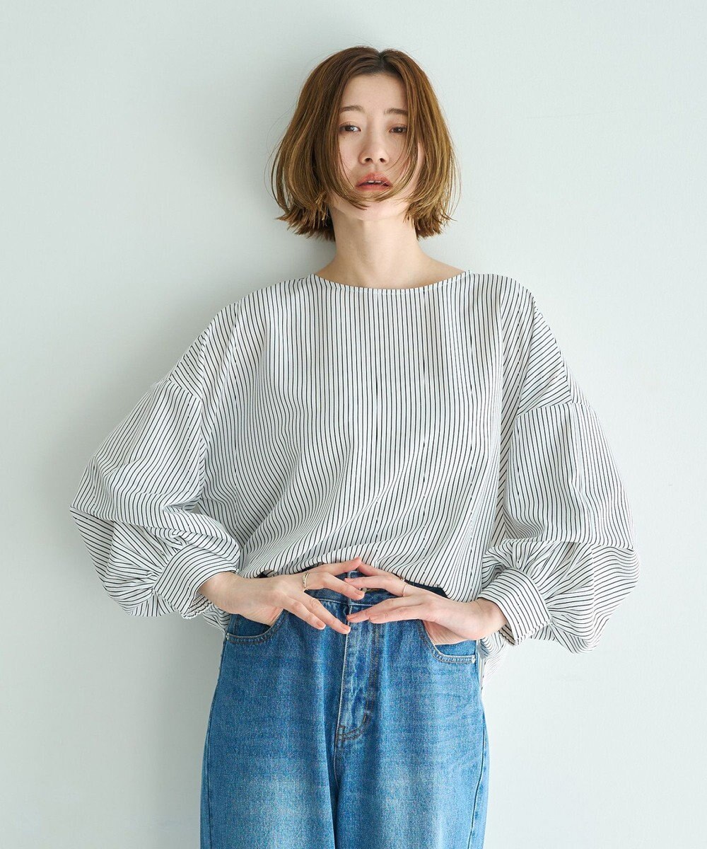 YECCA VECCA 2wayボリューム袖ブラウス 