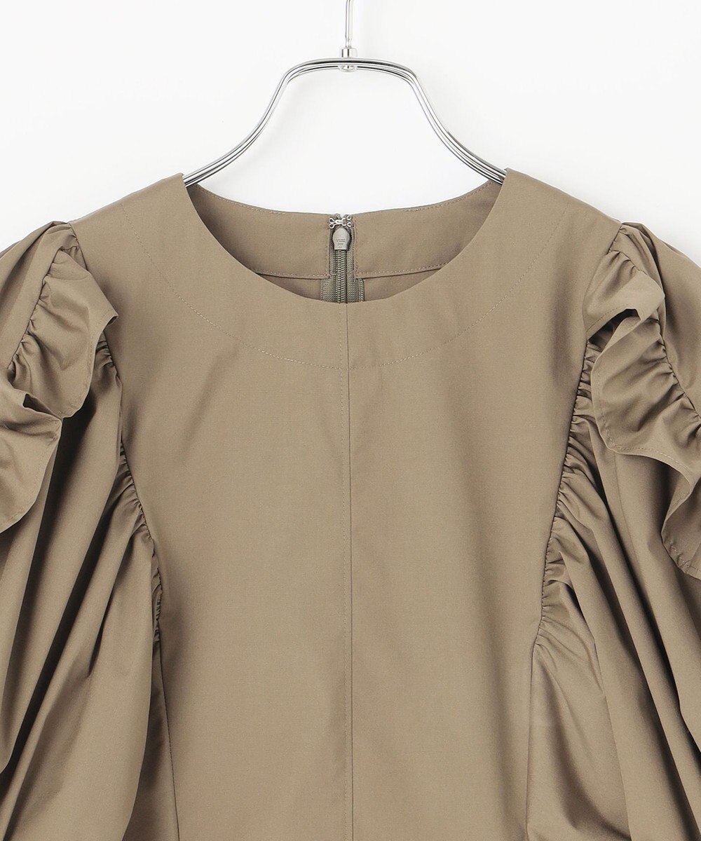 #Newans 【イージーケア】フリルスリーブブラウス 