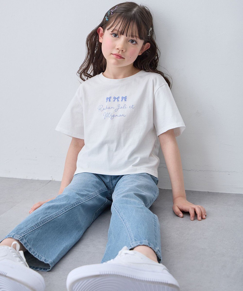 ANY KIDS 【2点セット】Tシャツ×レース キャミソールチュニック 