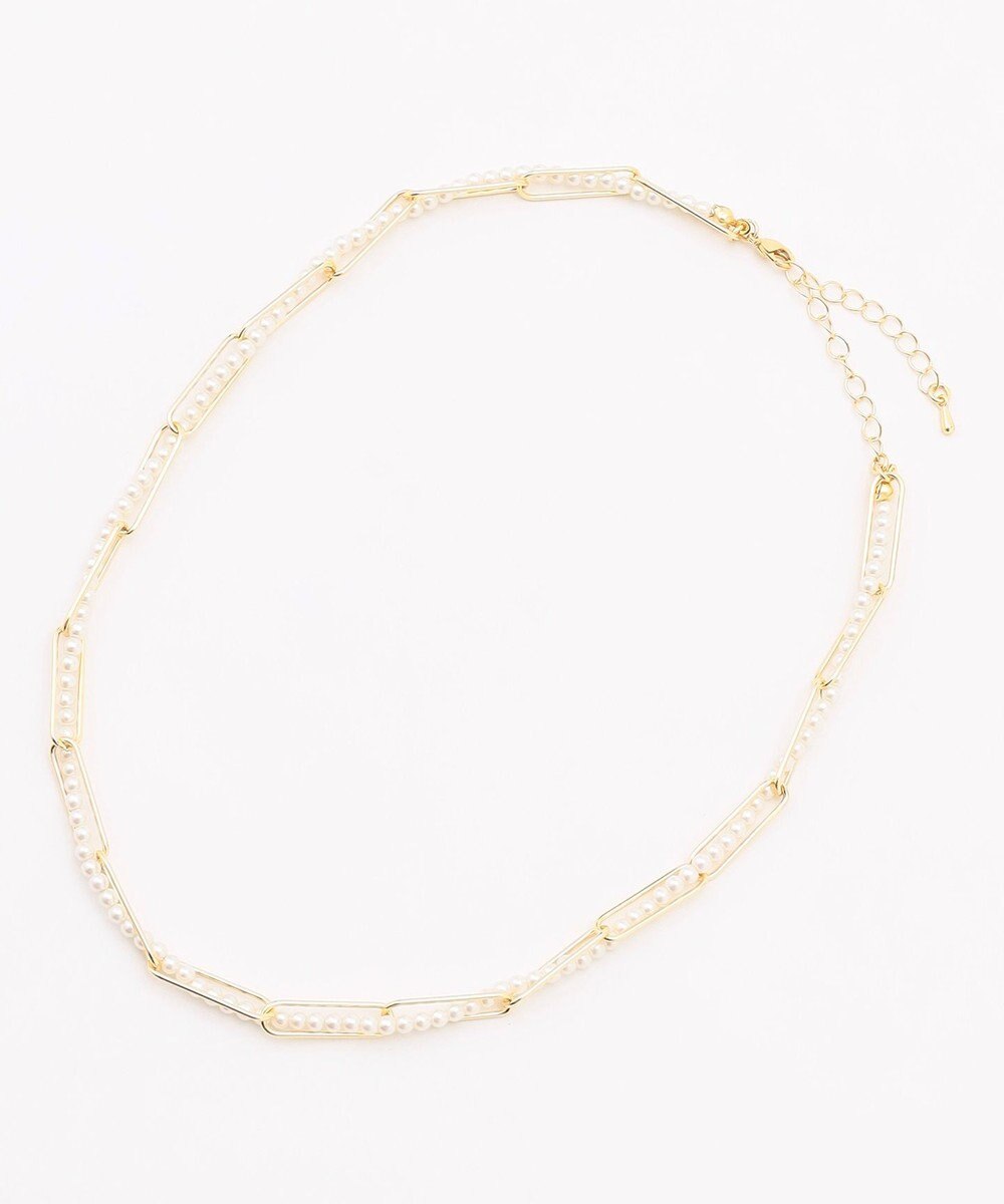 組曲 ツイストパールチェーン ネックレス 