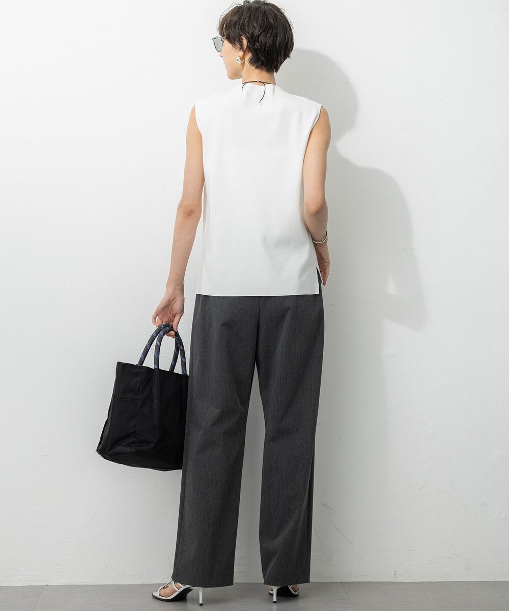 23区 【撥水加工/洗える】ドライ2WAYストレッチ ドロスト ワイド パンツ 