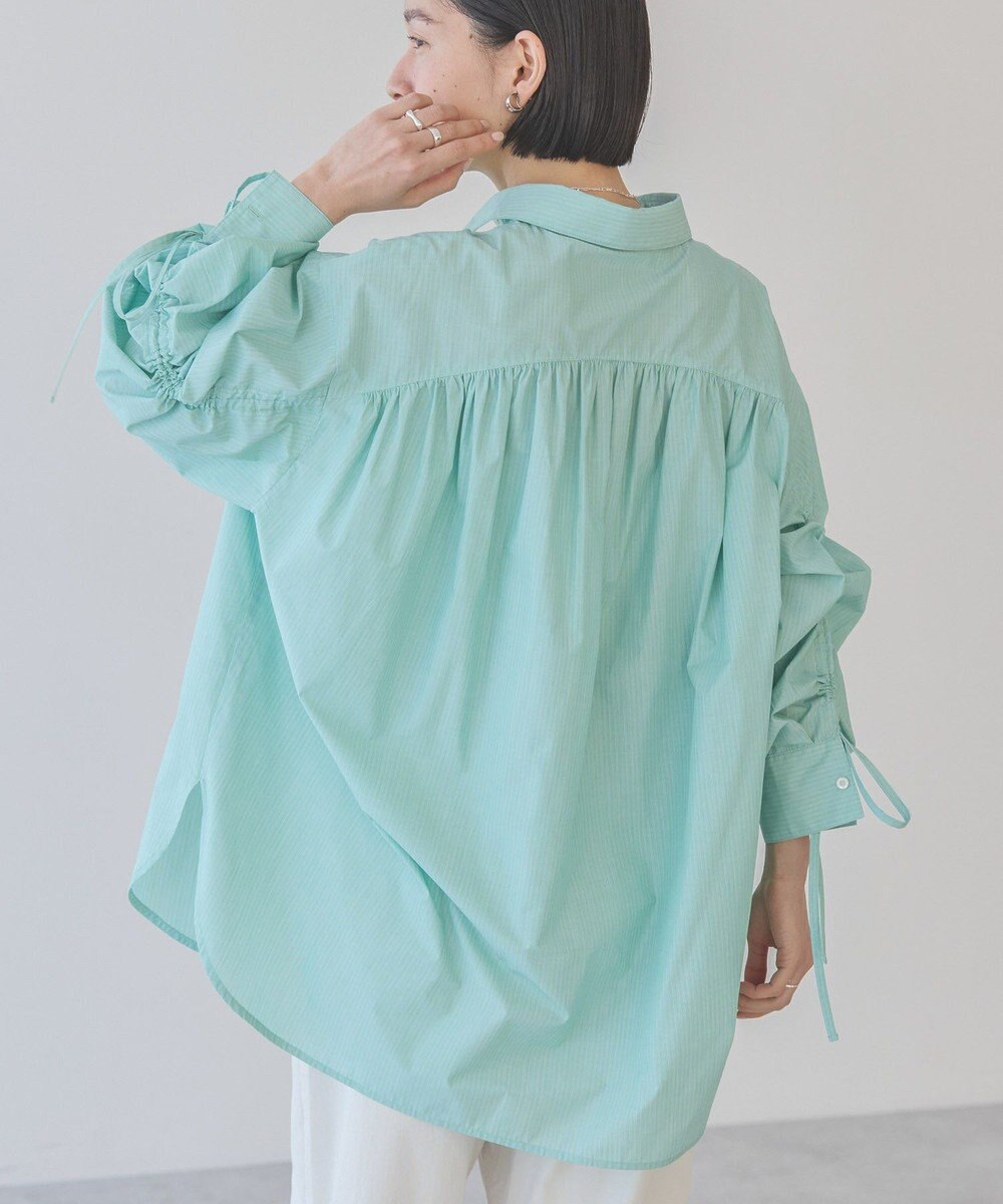 AMERICAN HOLIC イージーケアバックギャザーリボンシャツ 