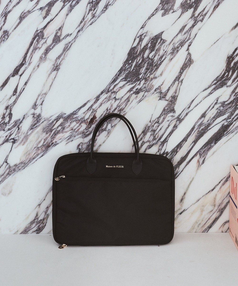 Maison de FLEUR レザーハンドルPCケース 