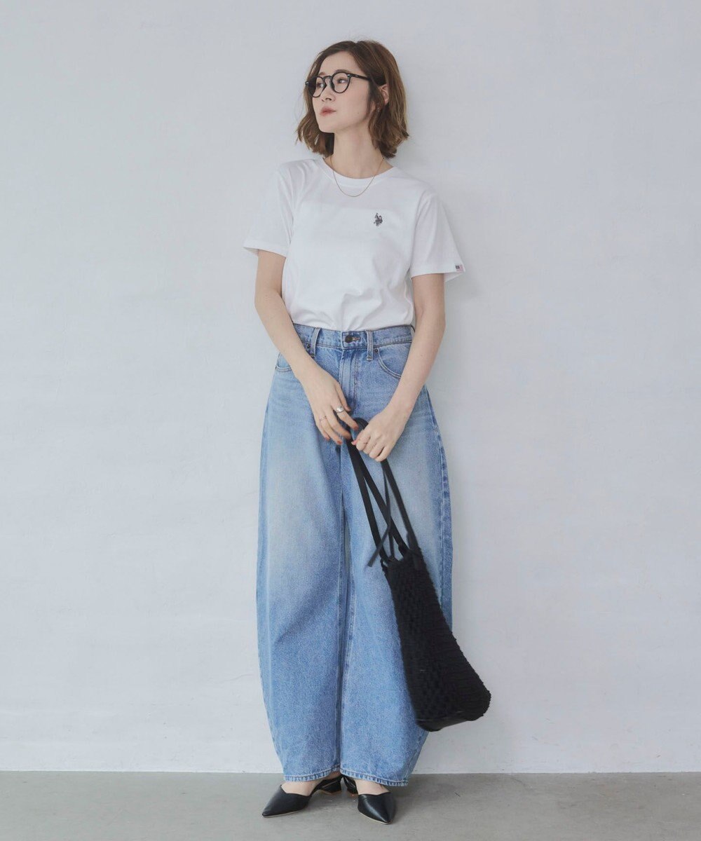 WEGO ワイドカーブデニムパンツ 