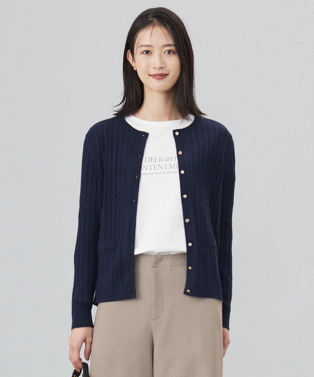 洗える】KNIT BASIC クルーネック カーディガン / J.PRESS LADIES | ファッション通販 【公式通販】オンワード・クローゼット