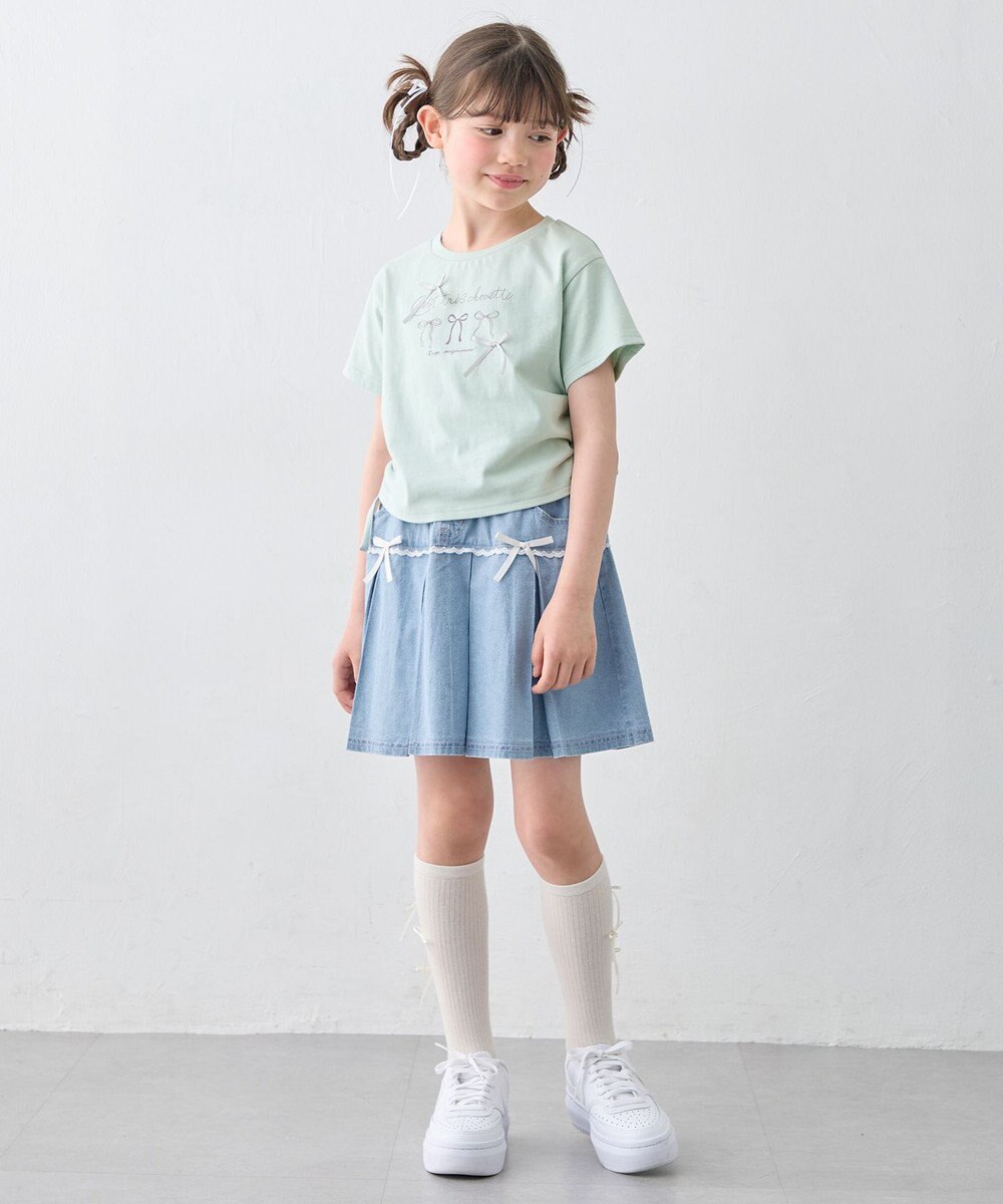 ANY KIDS 【洗濯機可能】プリーツ ミニスカパン 