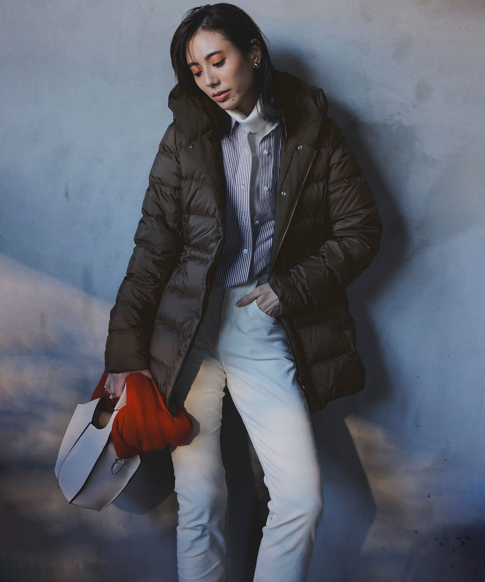 23区 【VERY掲載/新色追加】シレータフタ ミドル丈 ダウンコート 