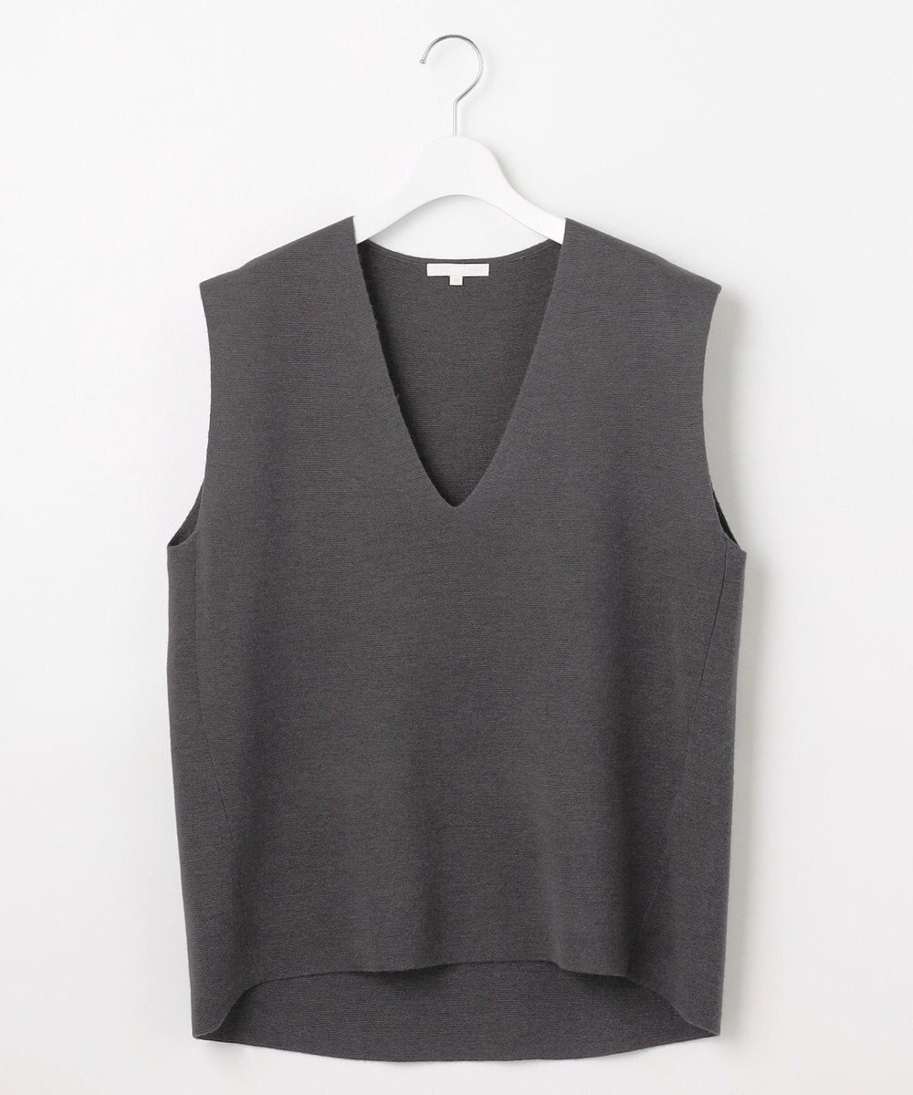 自由区 S 【セットアップ対応・洗える】ウールミラノニット ベスト 