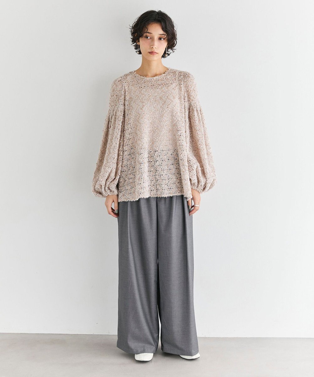 #Newans 【洗える】フィラッフィギャザースリーブブラウス 