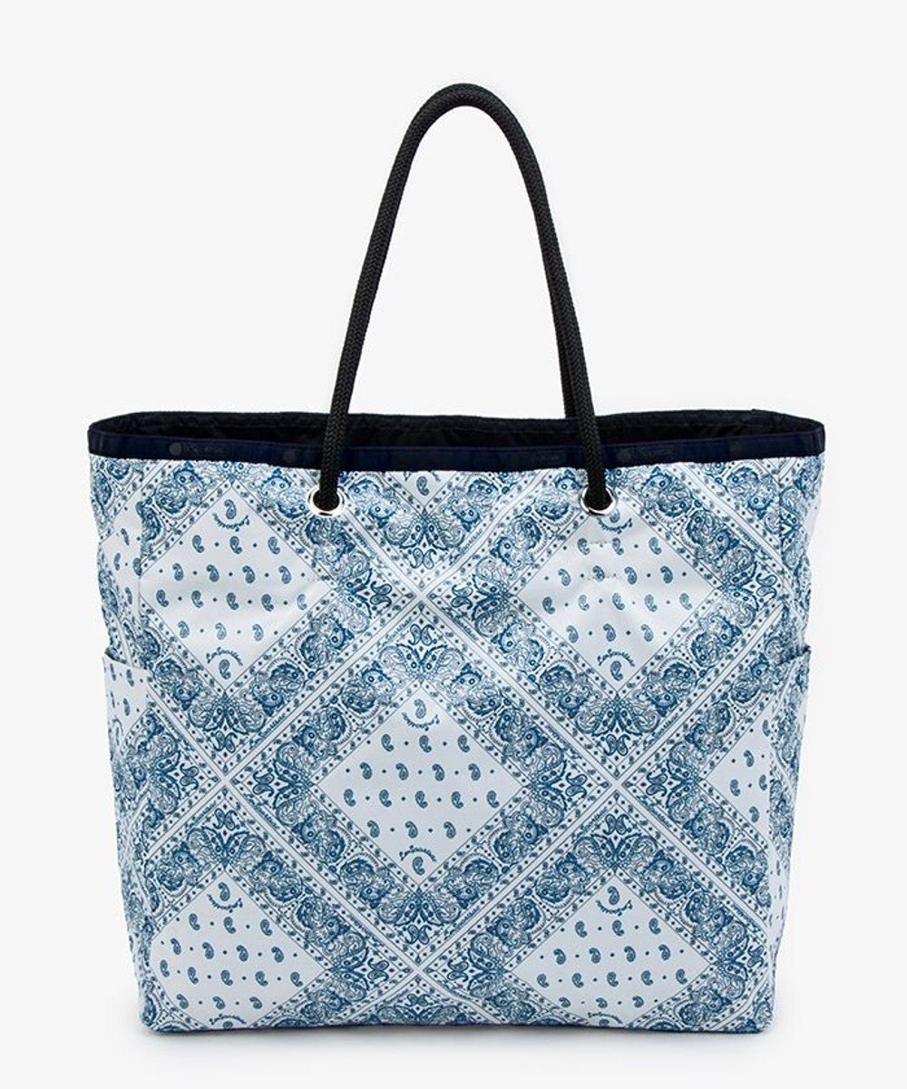 LeSportsac LARGE 2 WAY TOTE/バンダナブリーズ/ディープシーブルー 