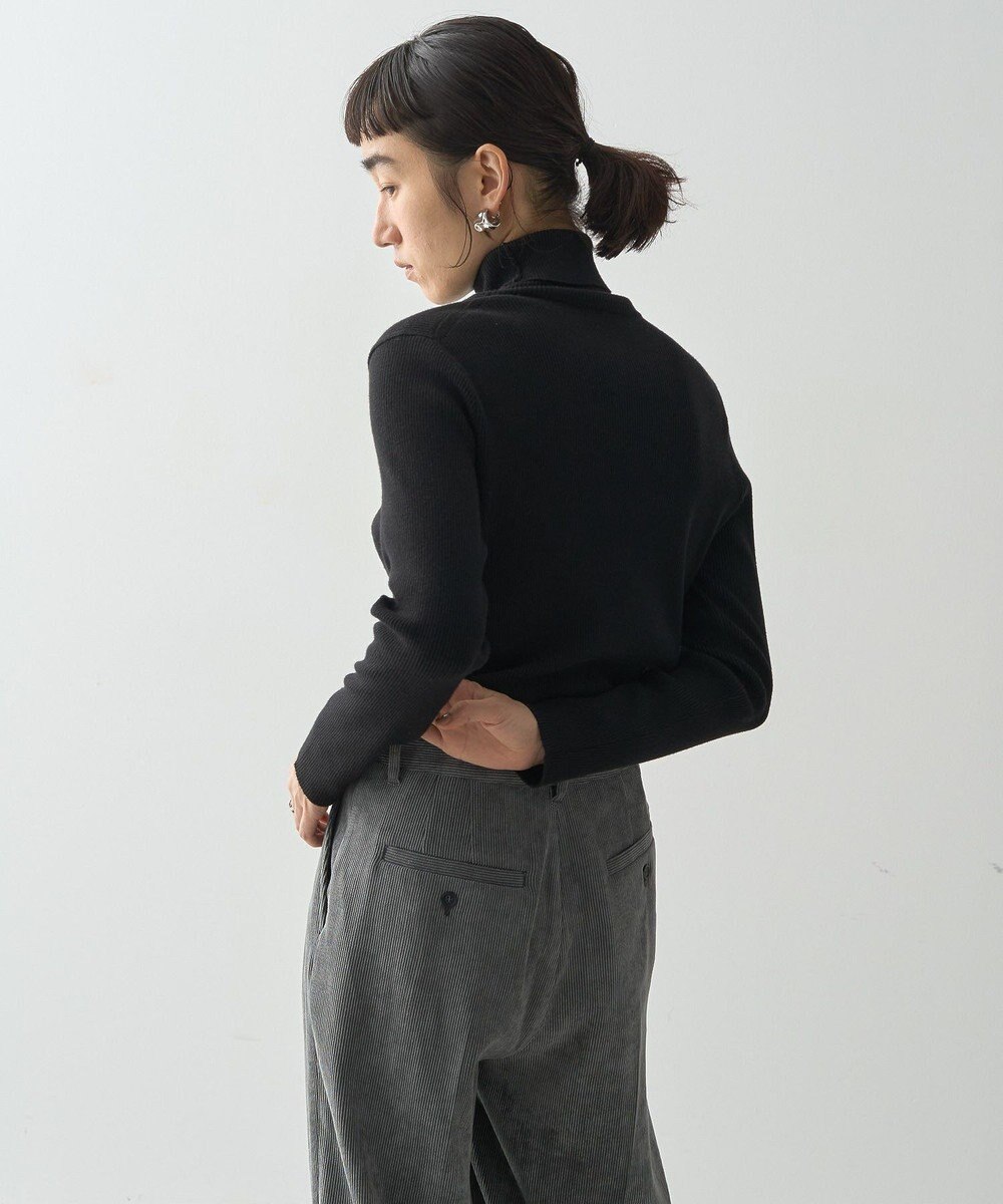 AMERICAN HOLIC バイパチリブタートルネックニットプルオーバー 