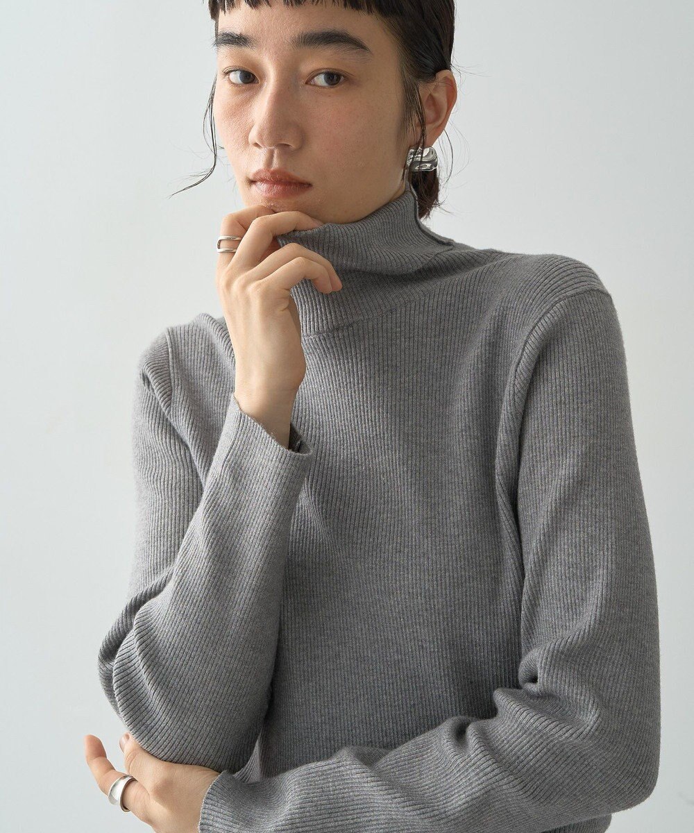 AMERICAN HOLIC バイパチリブタートルネックニットプルオーバー 