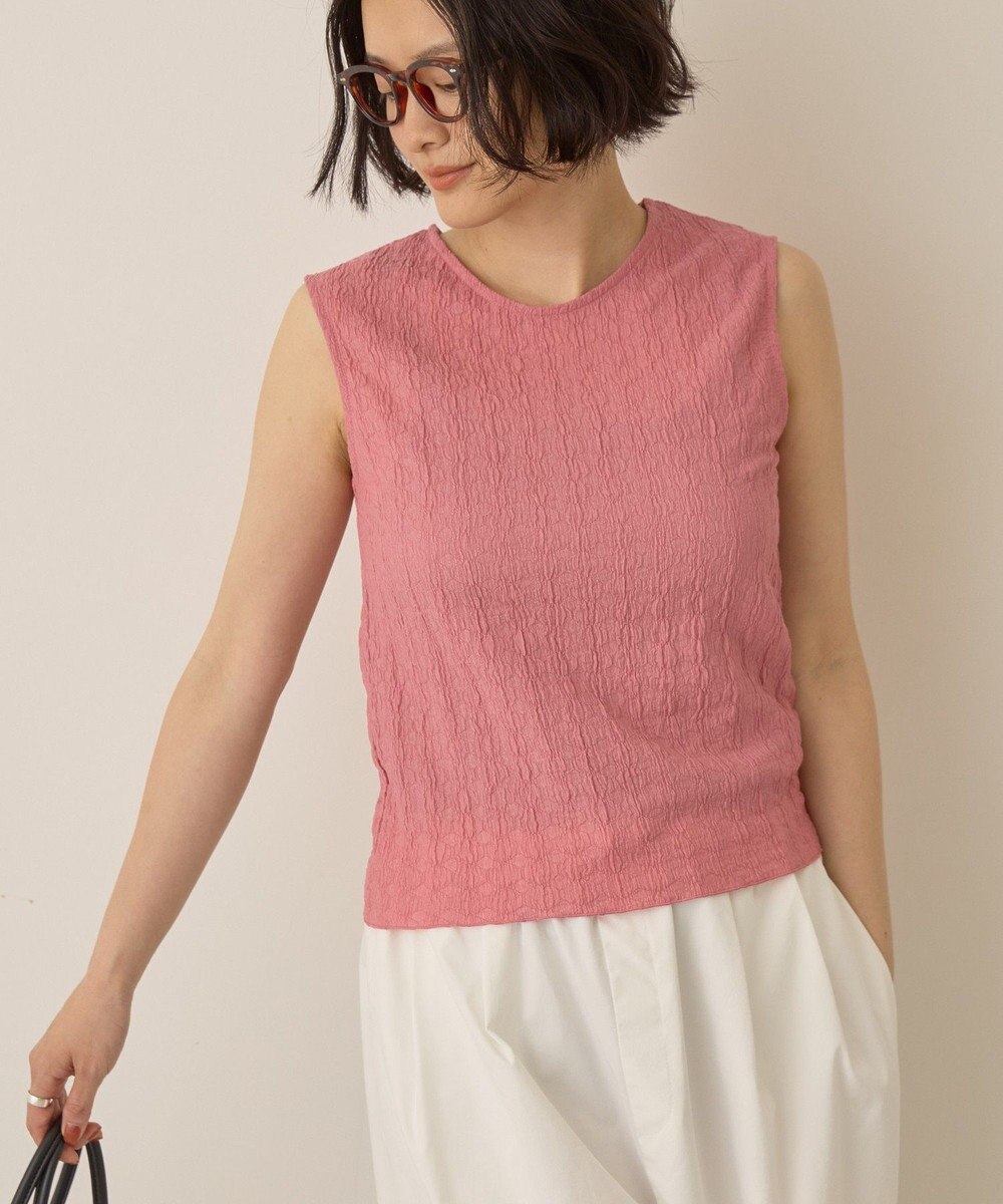 AMERICAN HOLIC フクレジャガードノースリーブトップス 