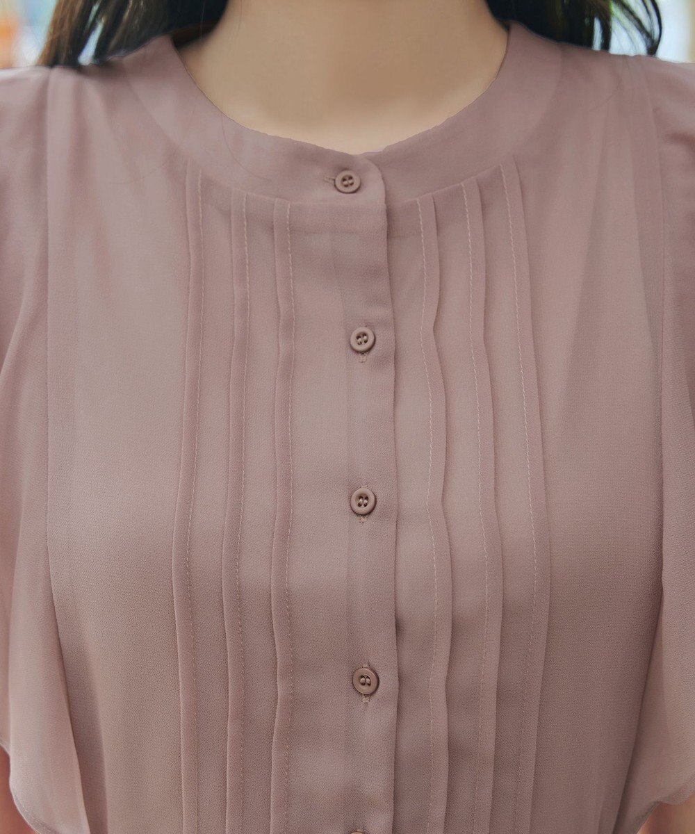 Tiaclasse L 【新色追加】フレアスリーブワンピース 