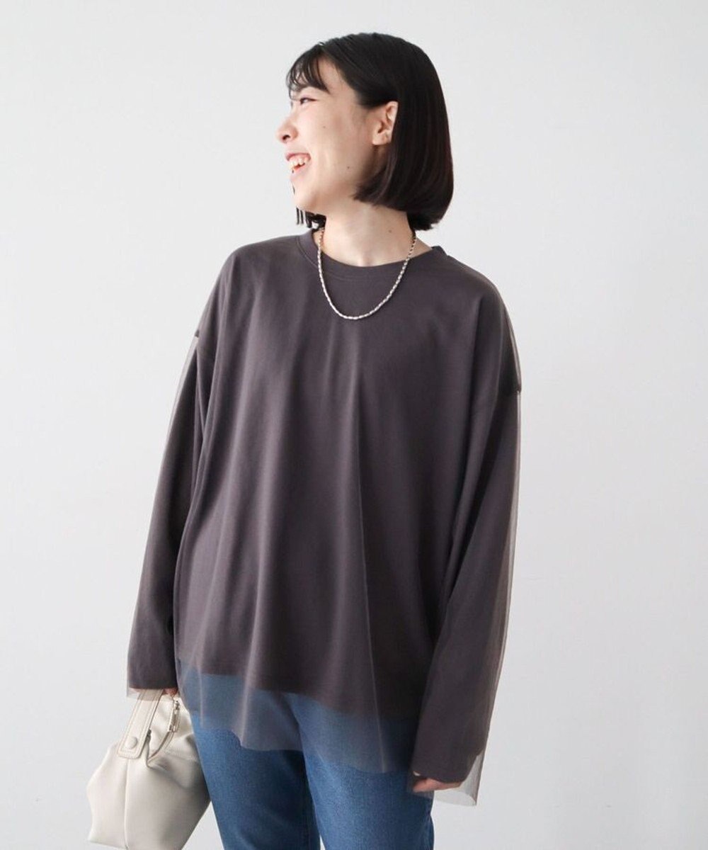 Green Parks ・ＥＬＥＮＣＡＲＥ　ＤＵＥ　チュールレイヤードロンＴＥＥ 