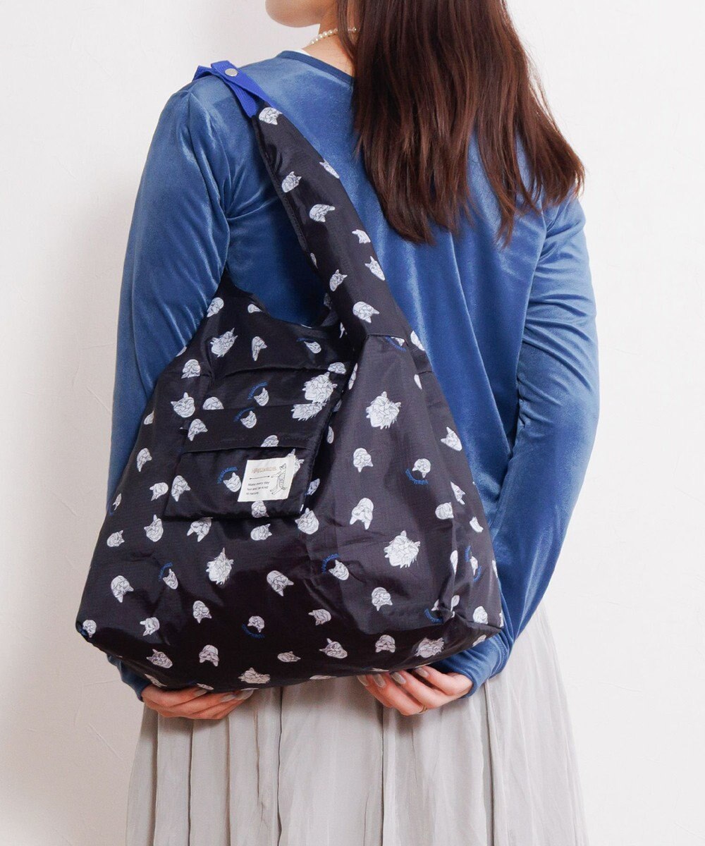 ACE BAGS & LUGGAGE 【折り畳み】 HAyU × ace. マルシェバッグ エコバッグ 猫柄 23L 17871 