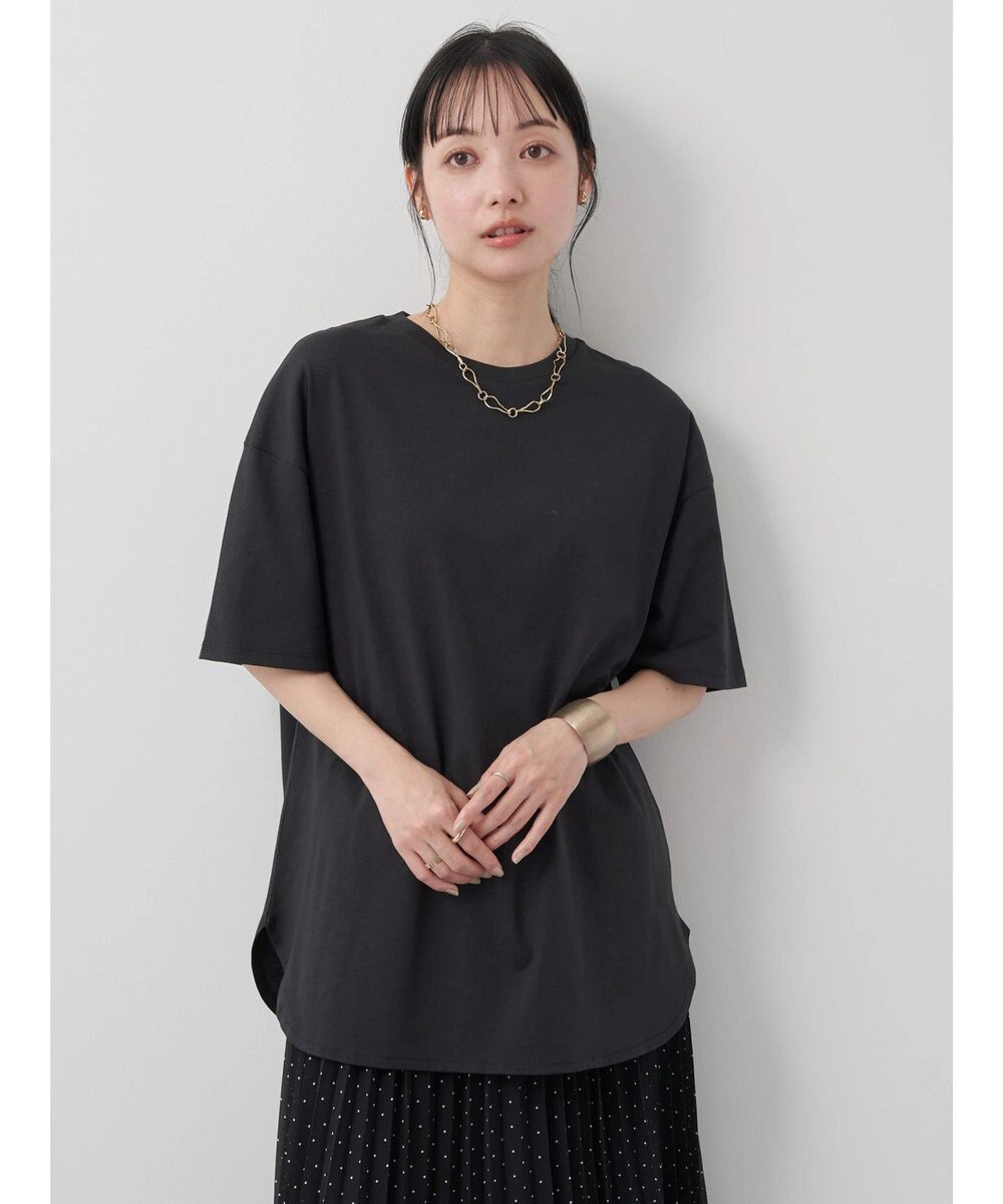 earth music&ecology ラウンドヘムルーズＴ（汗じみ防止） 