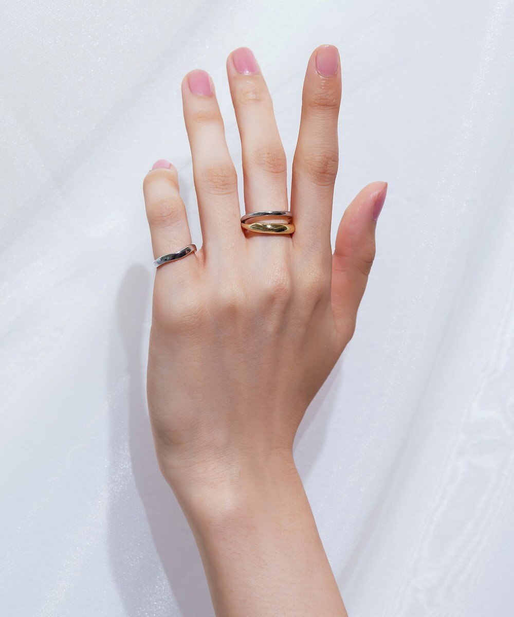 Tiaclasse ゴールド×シルバーリング 