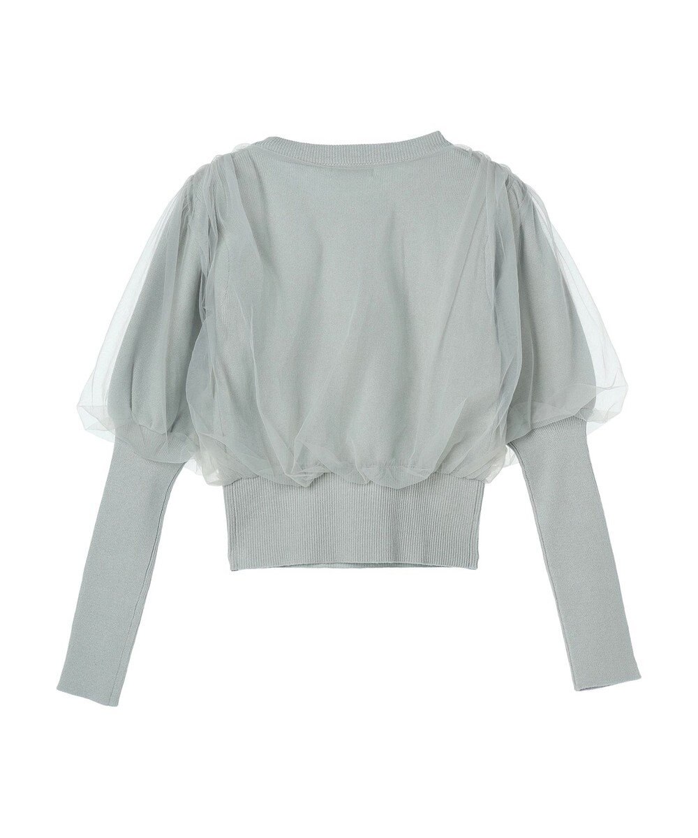 earth music&ecology チュールドッキングニットプルオーバー 