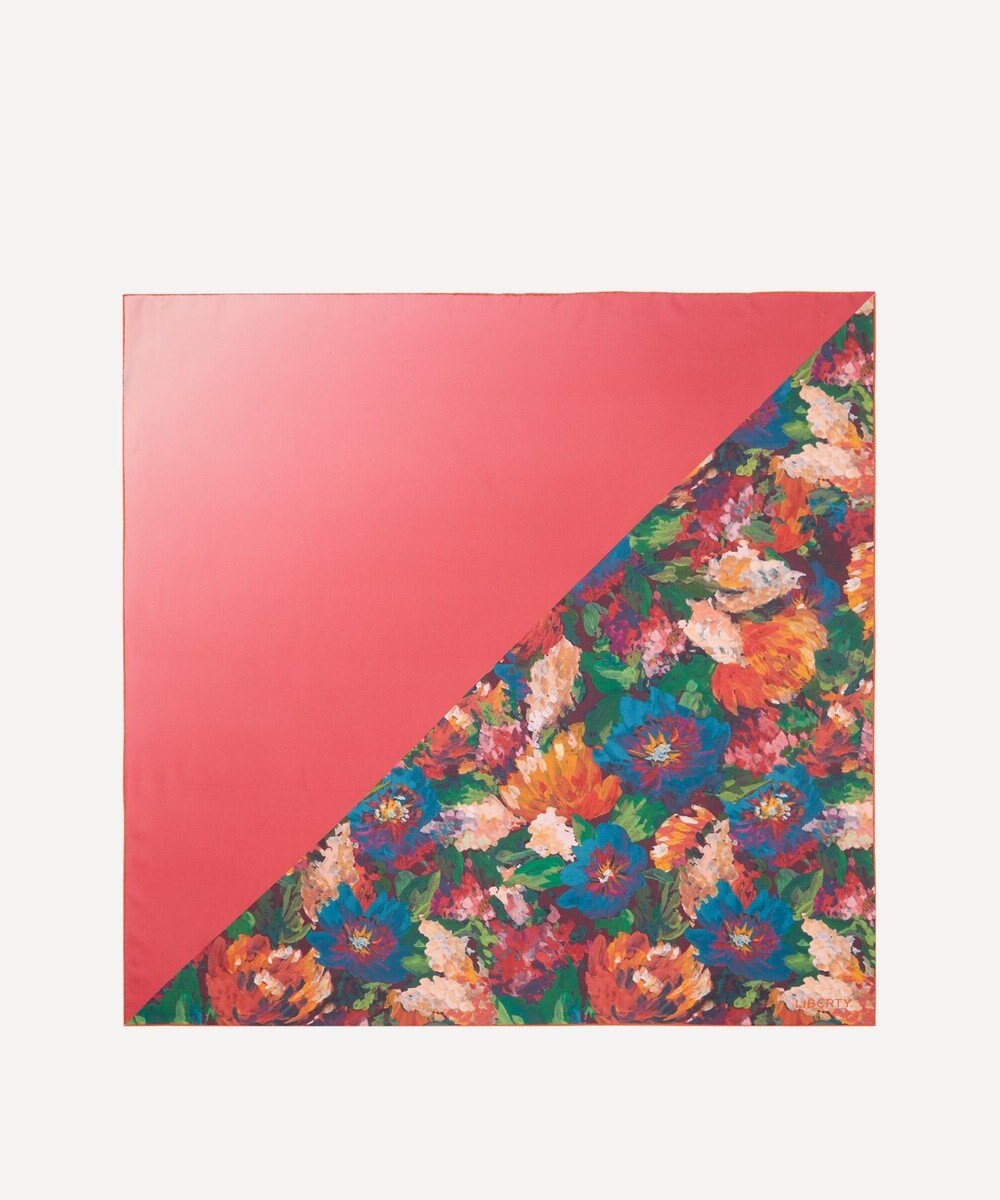 LIBERTY. アーティストズ ブーケ 90x90 シルク スカーフ 