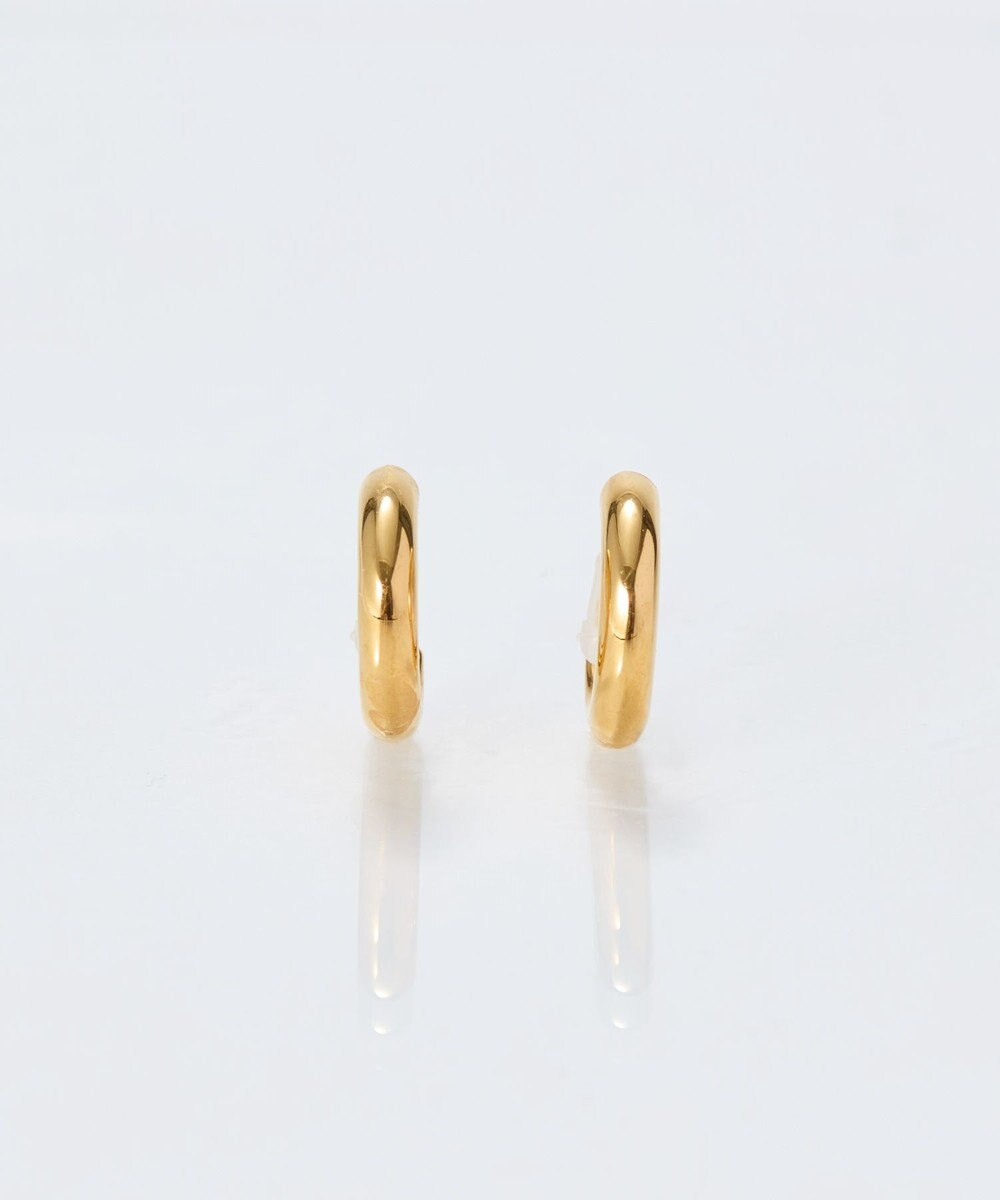 Phoebe 【痛くないシリーズ/金属アレルギー対応】ミニマルストレートフープライトフィットイヤリング　ゴールド 