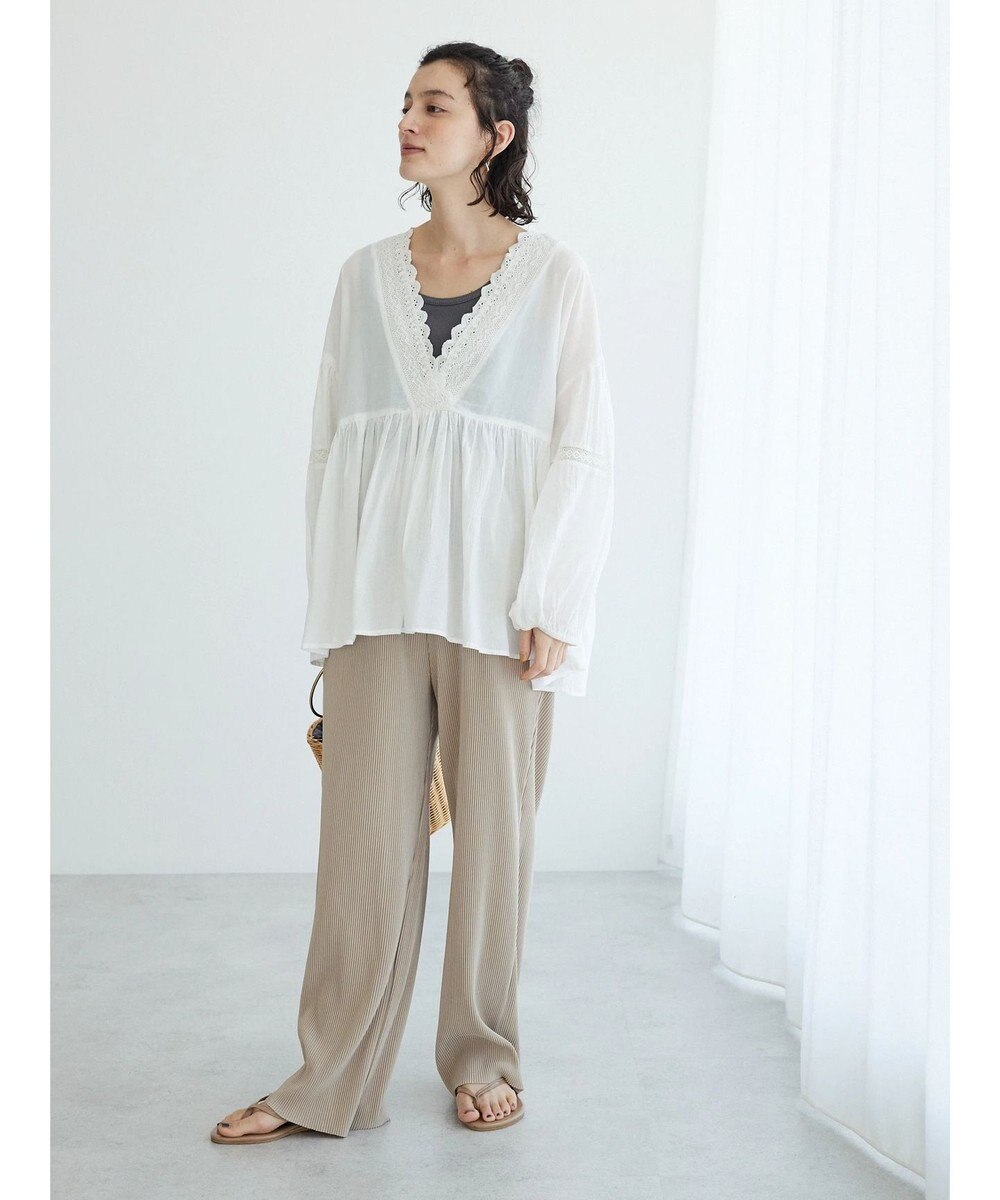 CRAFT STANDARD BOUTIQUE カットプリーツパンツ 