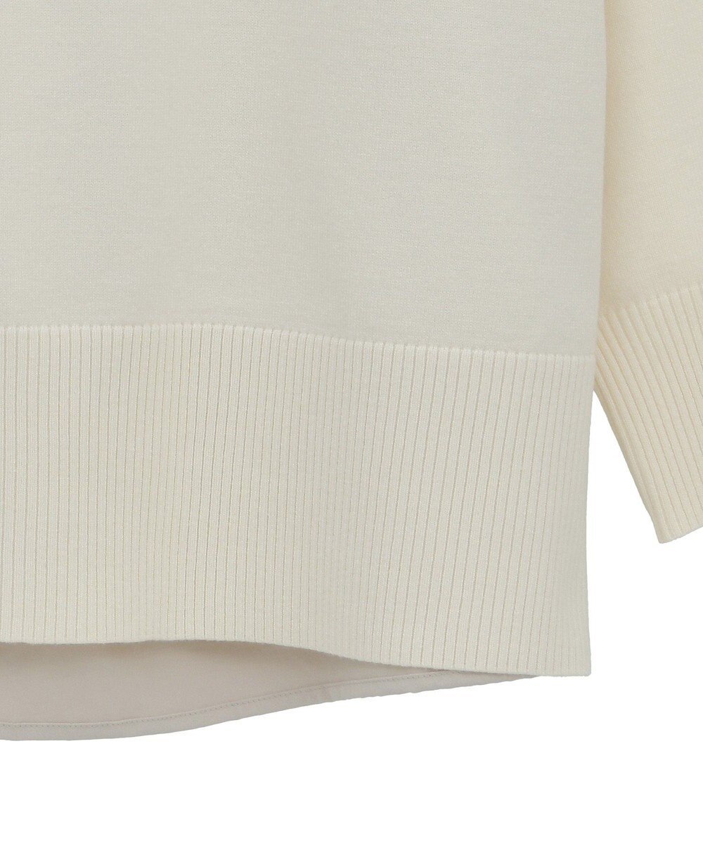 Green Parks 異素材切替ニットチュニック 