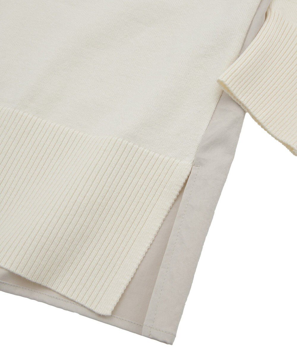 Green Parks 異素材切替ニットチュニック 