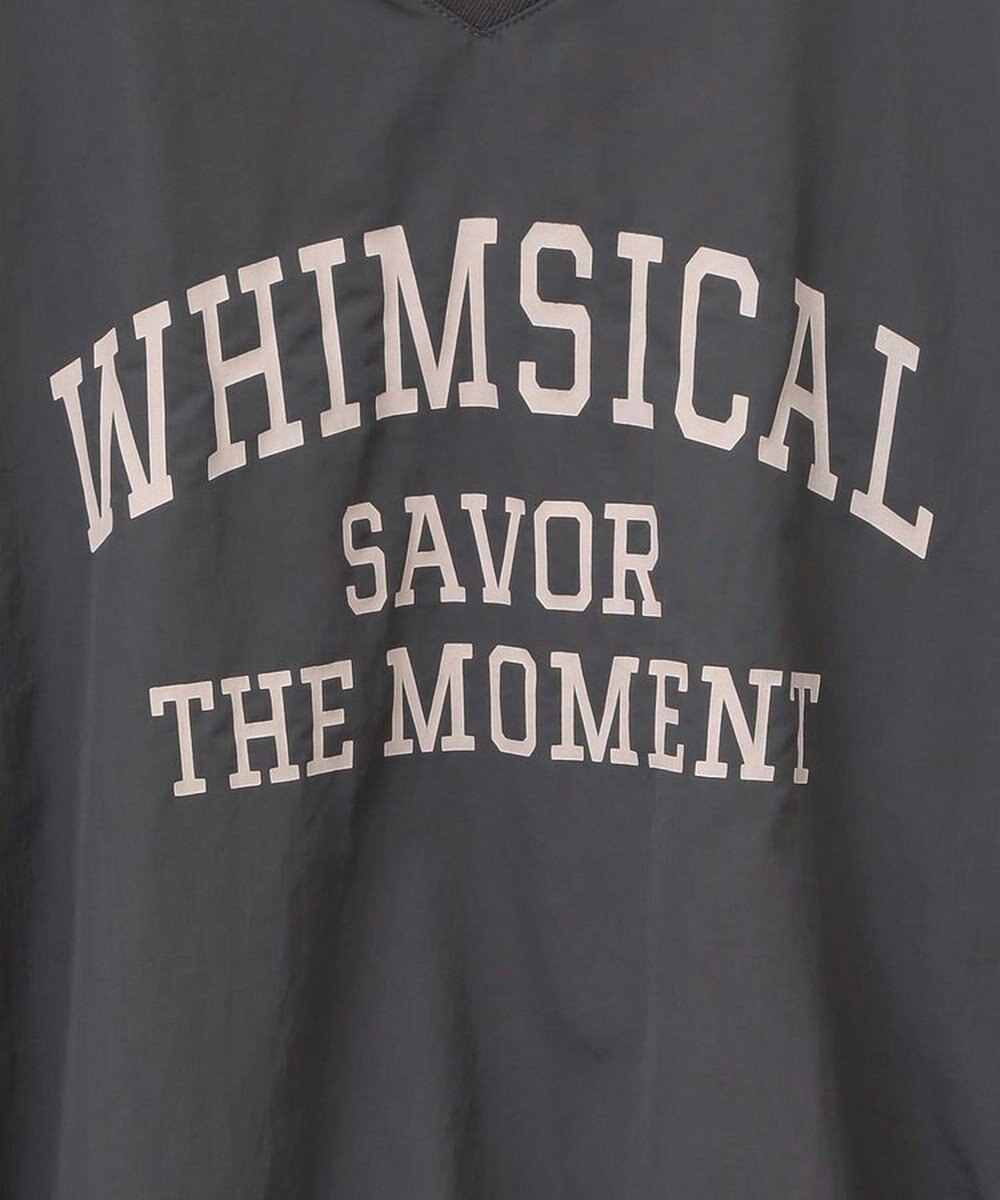 Green Parks ナイロンロゴＶネックプルオーバー 