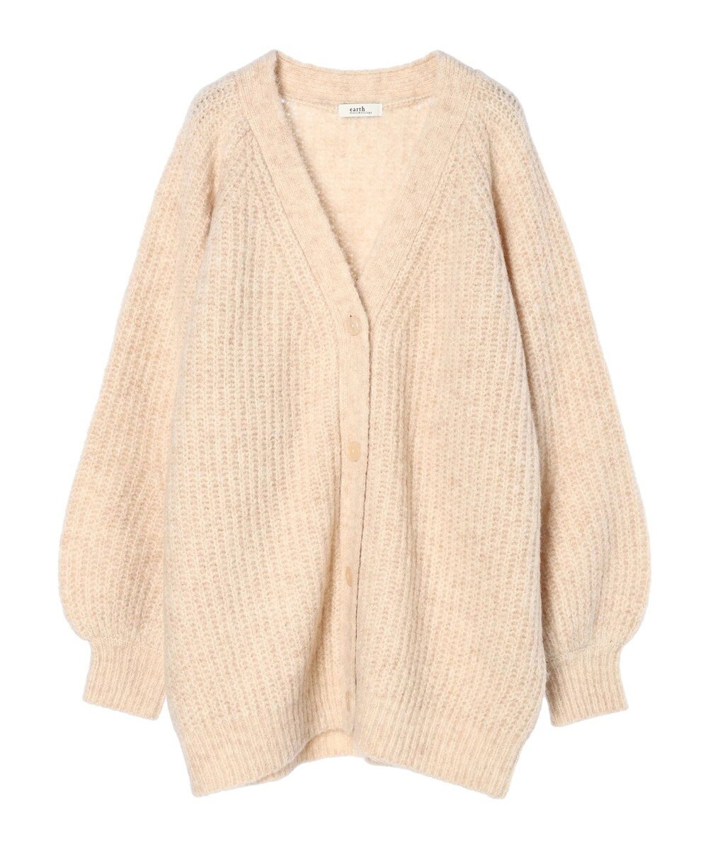 earth music&ecology フワフワＭＩＸヤーンカーディガン 