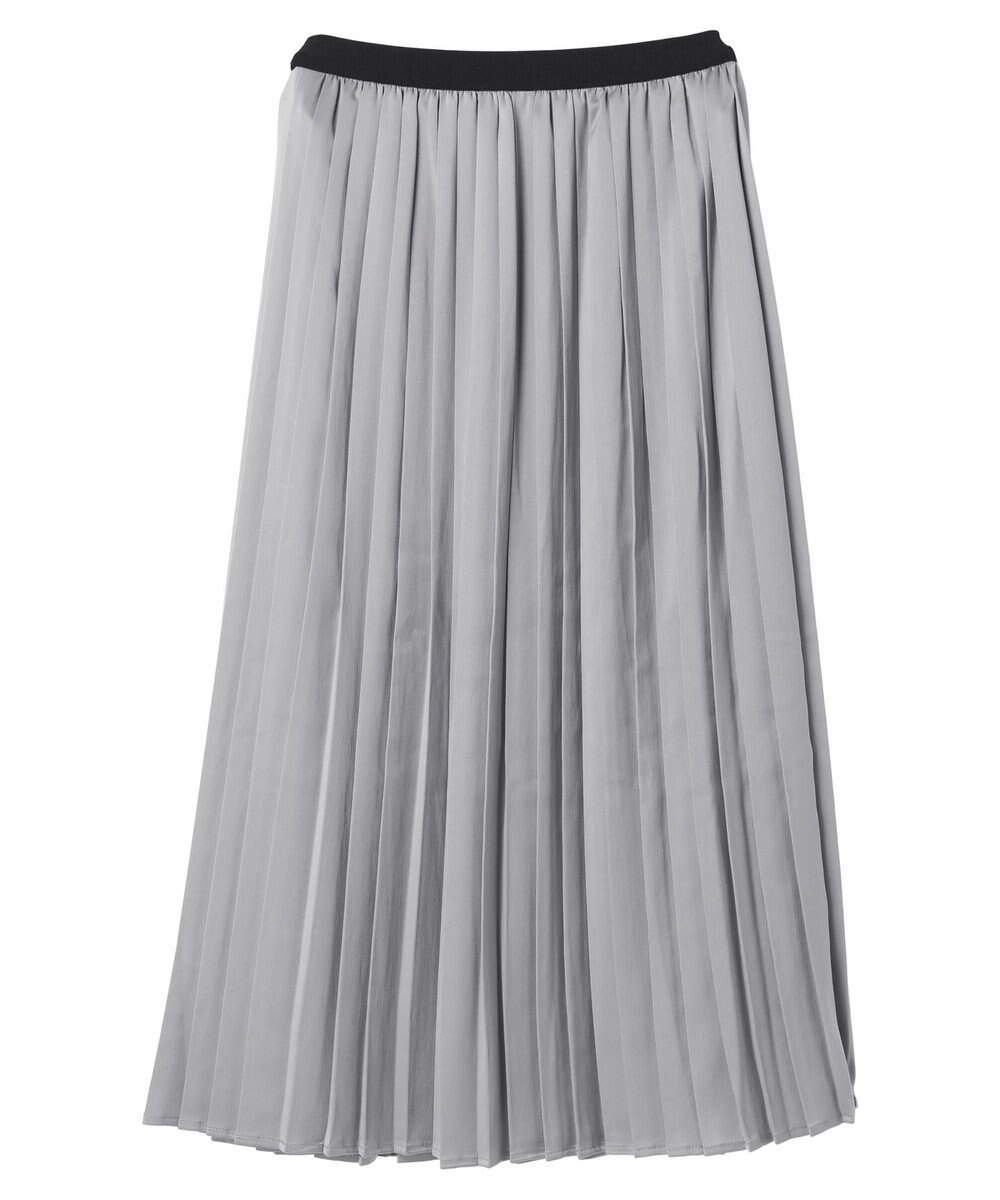 earth music&ecology サテンプリーツスカート 