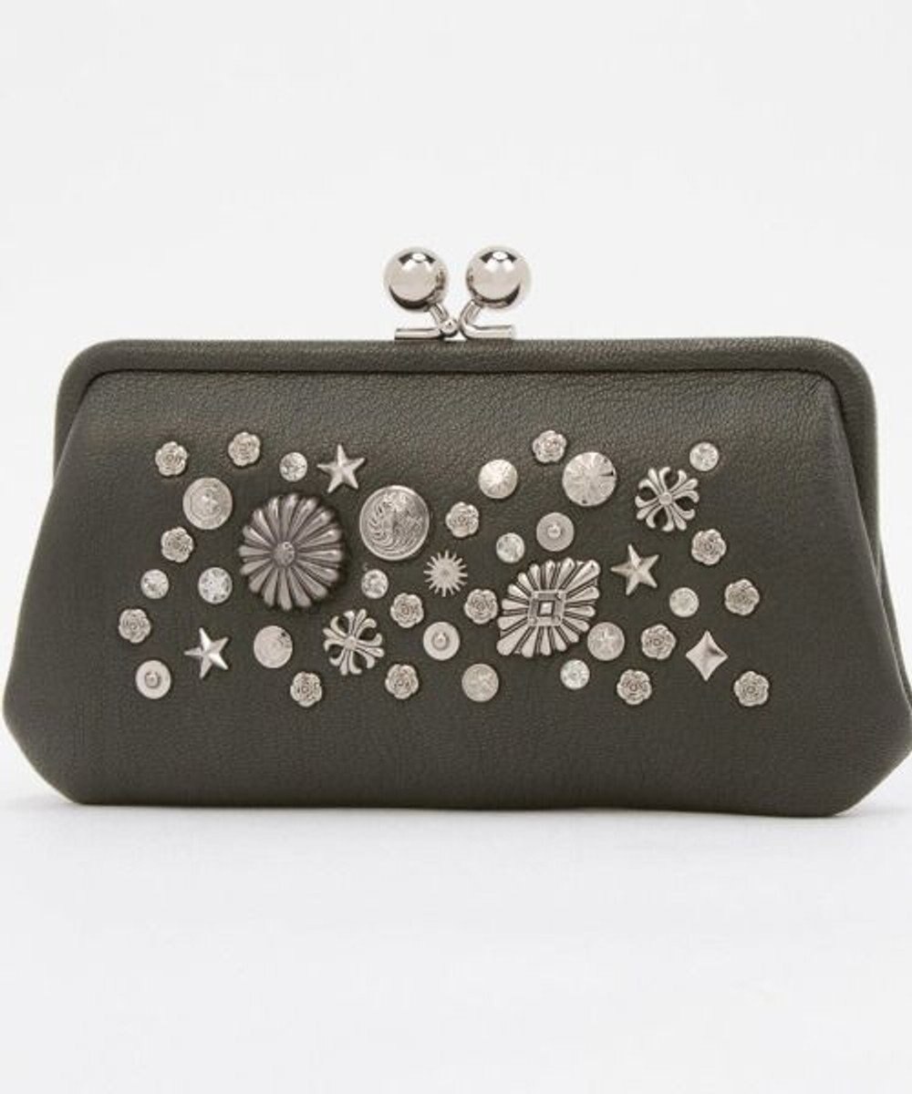 UNBILLION ペルケ perche / マルチスタッズがま口ロングウォレット 