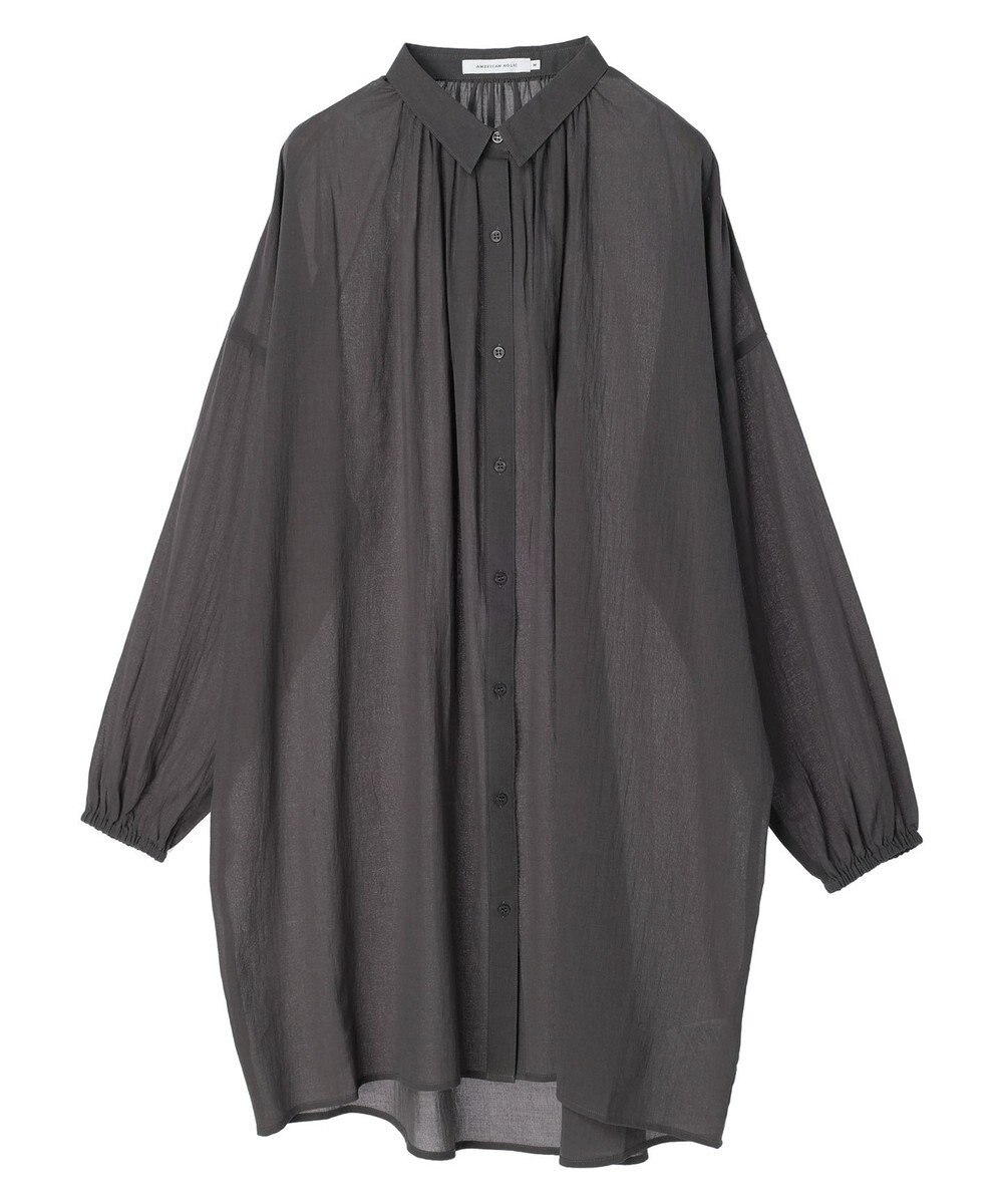 AMERICAN HOLIC シアーＢＩＧシルエットシャツチュニック 