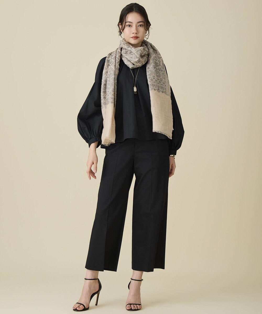 自由区 レースエンブロイダリー ストール 