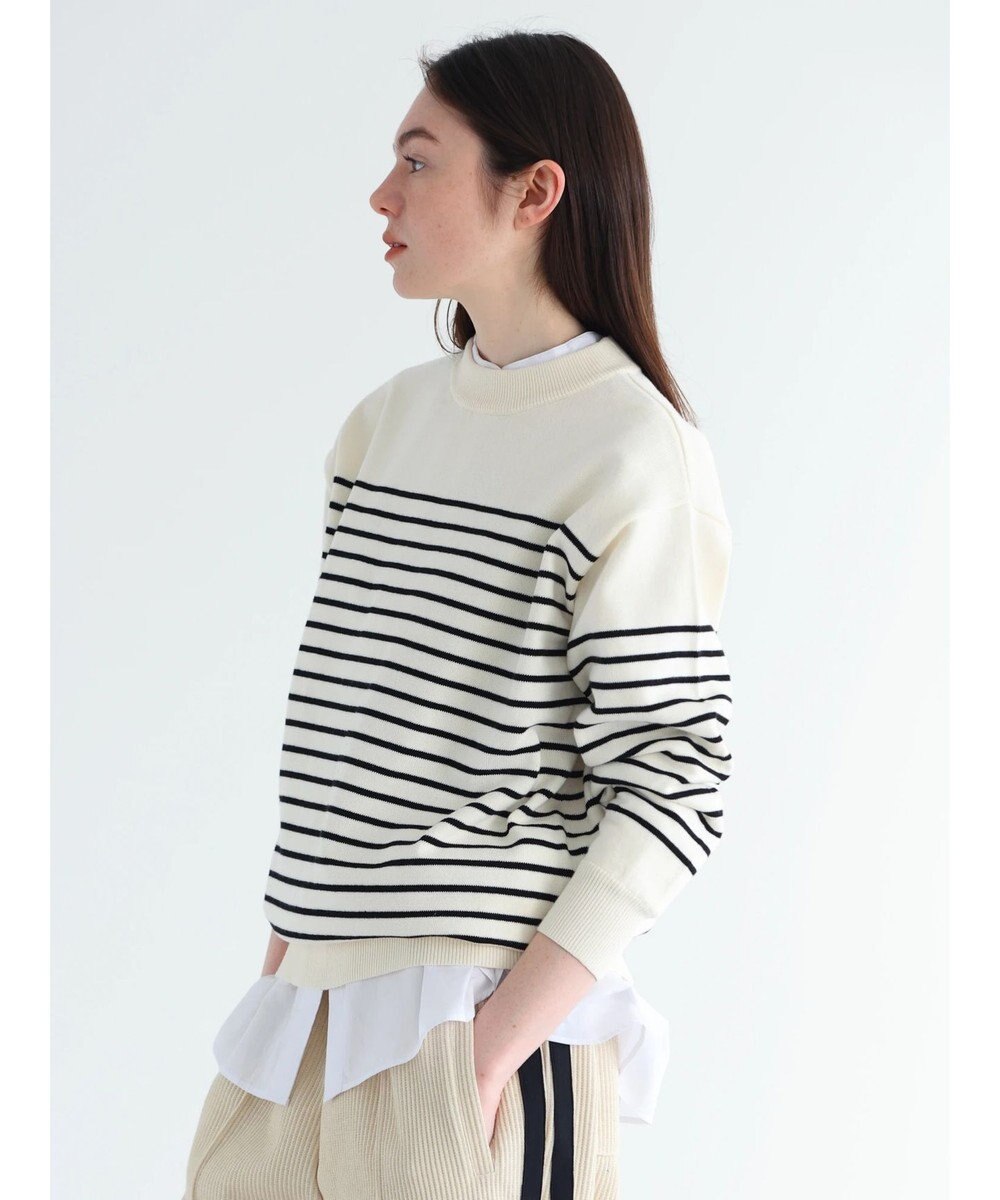 CRAFT STANDARD BOUTIQUE パネルボーダーニットプルオーバー 