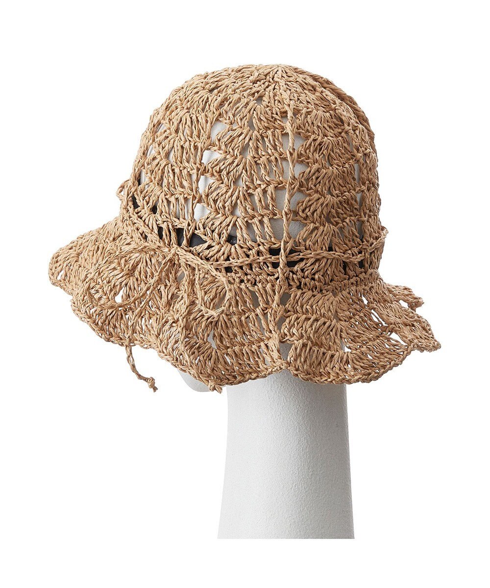 MOONBAT estaa ペーパー透かし編み チューリップハット／サイズ調整可 