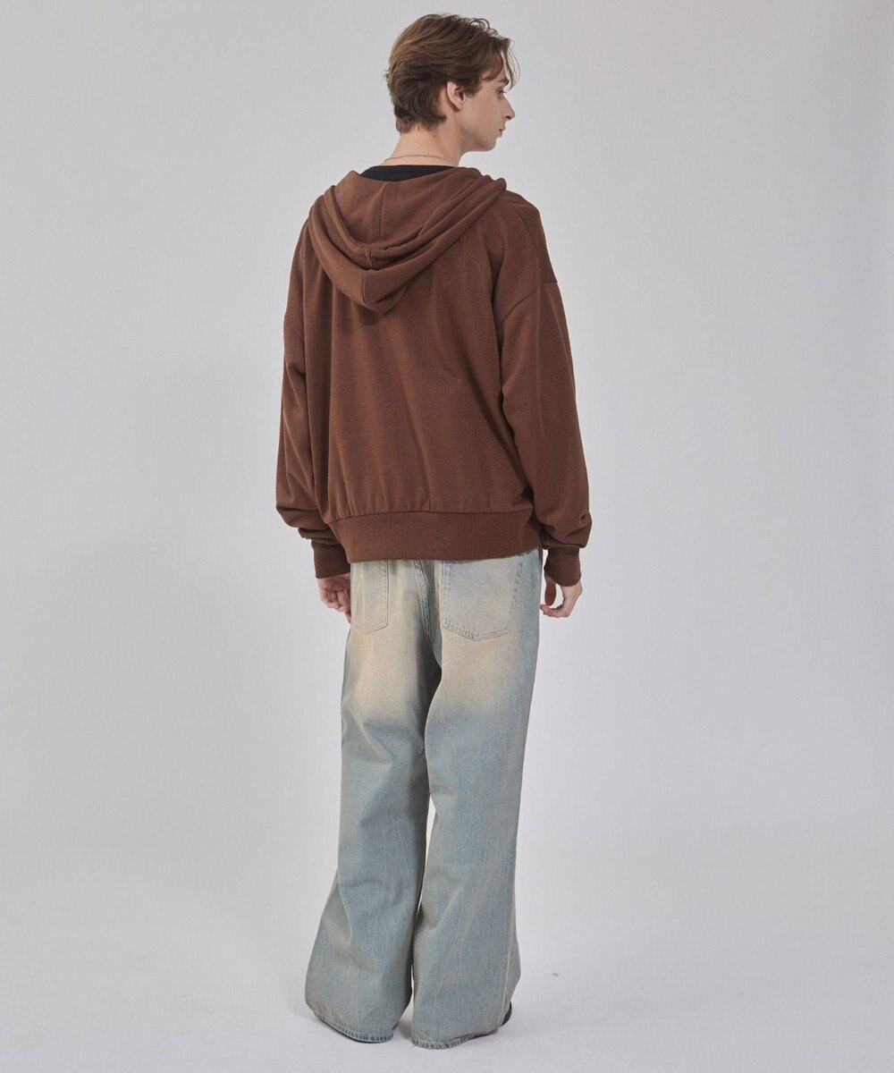 WEGO 【ユニセックス着用ITEM/ウエスト調整可】フレアデニムパンツ 