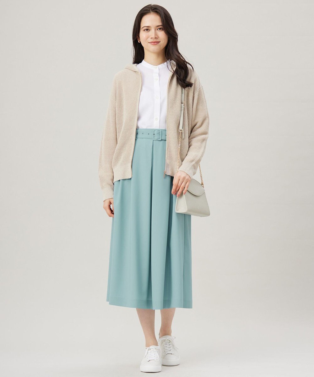 自由区 【洗える】ストレッチライトツイル スカート 