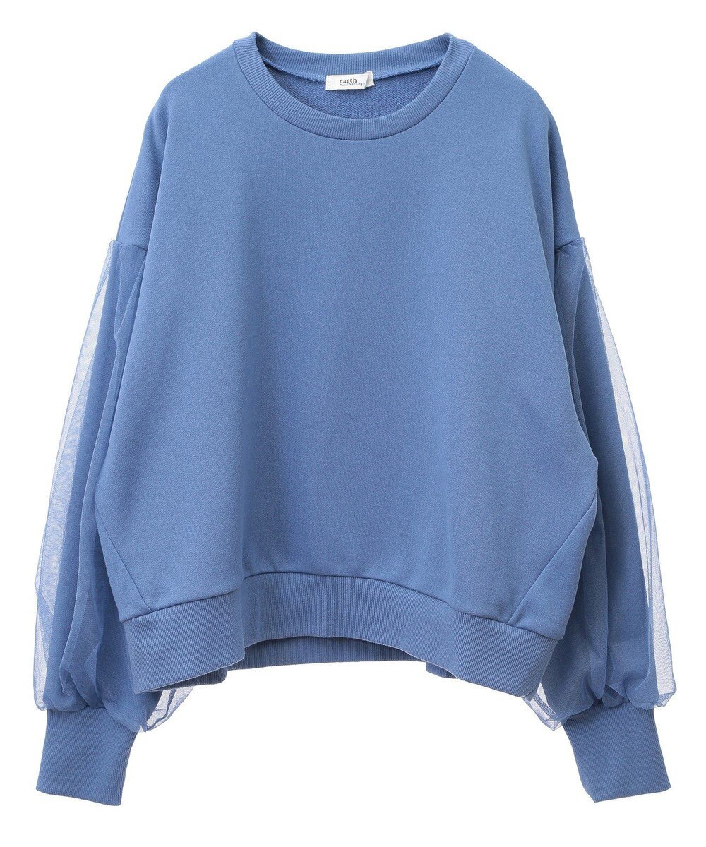 earth music&ecology チュールスリーブスウェット 
