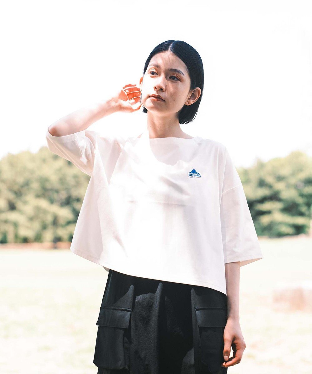 SHARE PARK LADIES 【UVカット・吸水速乾・ストレッチ・軽量 】エンブレムショートTシャツ（S・Mサイズ） 