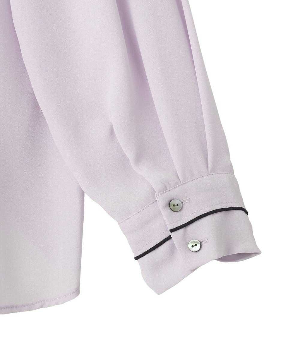 YECCA VECCA 配色ラインボウタイブラウス 