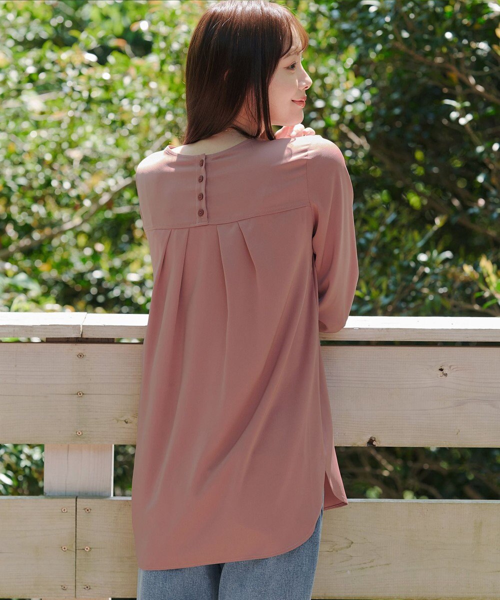 Tiaclasse 【洗える】ラウンドスリットチュニック 